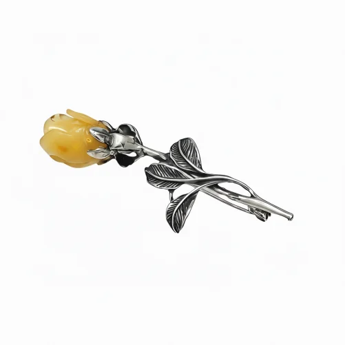 Srebrna Broszka "Piórko" (Srebro 925)